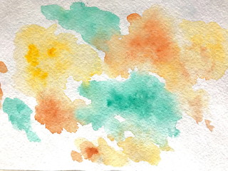 Abstract background yellow green spots