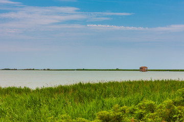 The Po delta in Italy