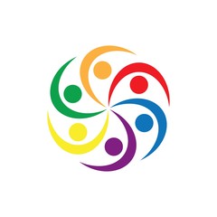 Naklejka premium community care Logo template