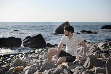 Young stylish man outdoor portrait