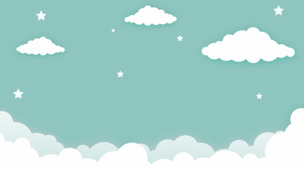 Abstract kawaii Colorful Sky background. Soft gradient pastel Comic graphic. Concept for wedding card design or presentation