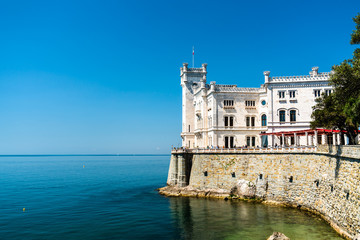 Fototapeta na wymiar Miramare Castle near Trieste in Italy