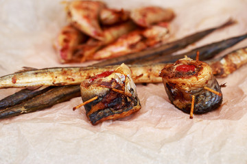 Fried fish in batter