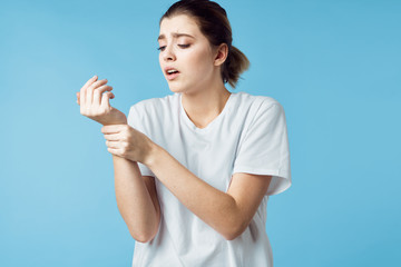 portrait of young woman holding a ball