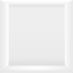 Interion white wall design for you. Vector