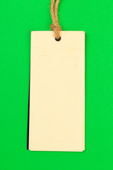 label (tag) on color  background. - Image .