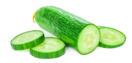 Cucumber isolated on white background