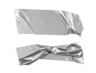 Silver tape selection isolated on white background