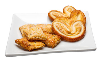 cookies on a white plate