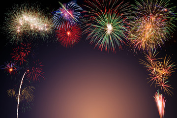 colorful fireworks