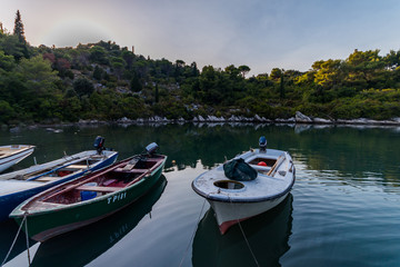 beautiful hidden bay in Trpanj, Dalmatia, Croatia; Peljesac peninsula