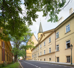 Obraz premium Church of St. Apollinaire in Prague. Czech Republic