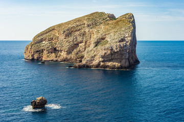 Foradada Island in Sardinia, Italy.