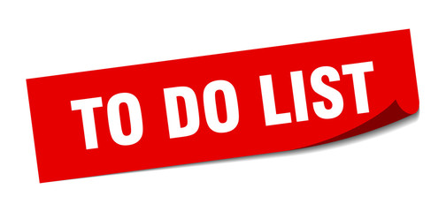to do list sticker. to do list square isolated sign. to do list