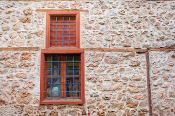 Fototapeta na wymiar window on old wall