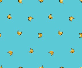 banane fruit tropical simply vector semaless pattern