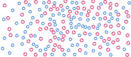 Social Network marketing like and heart icon