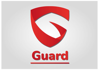 Vector guard logo shield and protection