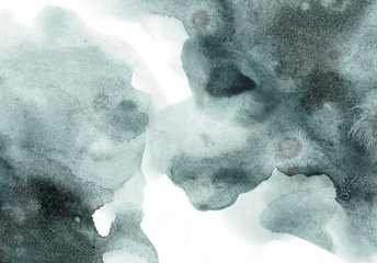 Abstract watercolor background for graphic design, hand painted on paper