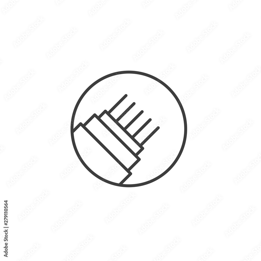 Poster fiber optic cable icon template color editable. optical fiber symbol vector sign isolated on white b