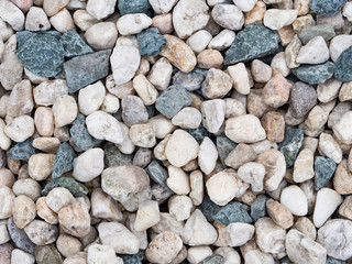 Pebbles stone texture and background. Abstract background made with stones.