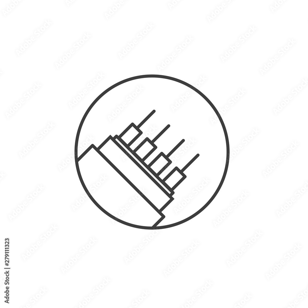 Poster fiber optic cable icon template color editable. optical fiber symbol vector sign isolated on white b
