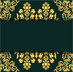 Royal damask pattern for fabric design. Wallpaper baroque, damask.