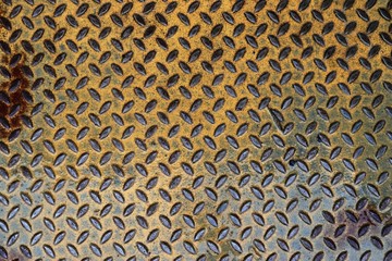 Detailed close up view on metal and steel surface textures in high resolution