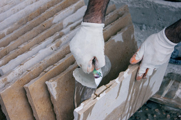 builder washes granite stone tiles
