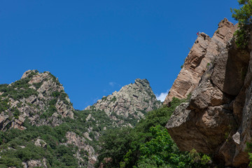 Fototapeta na wymiar Gorge d'Heric Mons la Trivalle Languedoc France 