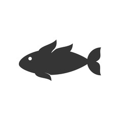 Fish icon template color editable. Fish symbol vector sign isolated on white background. Simple logo vector illustration for graphic and web design.