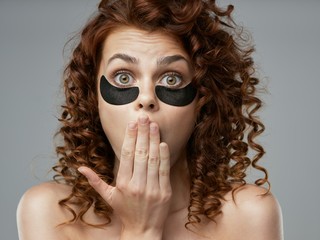 portrait of young woman with creative makeup