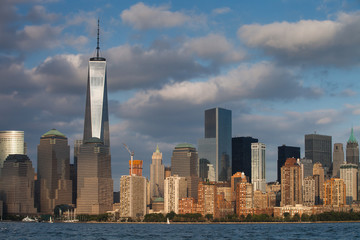 Fototapeta premium Widok na Dolny Manhattan z Liberty State Park