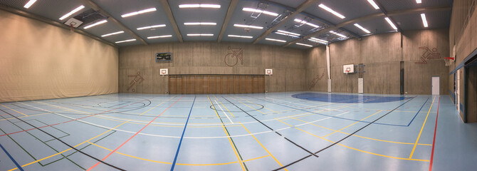 Modern sports hall panorama
