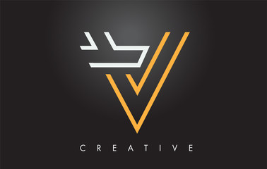 V Letter Monogram Design Logo. Letter V Icon Logo with Modern Monogram
