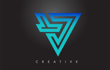 V Letter Monogram Design Logo. Letter V Icon Logo with Modern Monogram