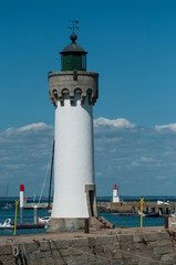Naklejka premium view of lighthouse in port Hallegen in Quiberon - britain - France