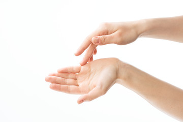 female hands of a woman