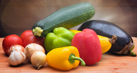assorted vegetables for ratatouille