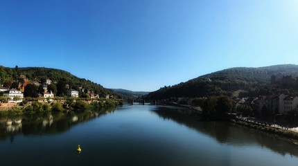 Seeblick im Altstadt-Teil von Heidelberg