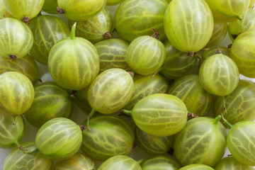 Fresh ripe gooseberries background