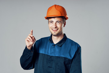 construction worker in a helmet