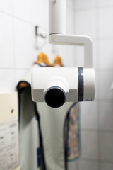 Dentist show dental retainer orthodontic appliance in his hand