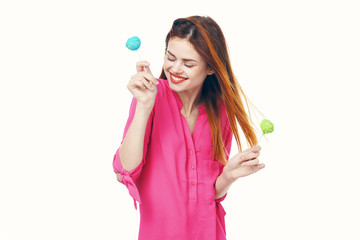 girl with soap bubbles