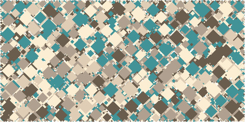 Abstract Generative Art color distributed squares polygons background illustration