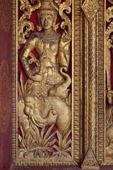 buddhist temple (wat hua xiang) in luang prabang (laos) 