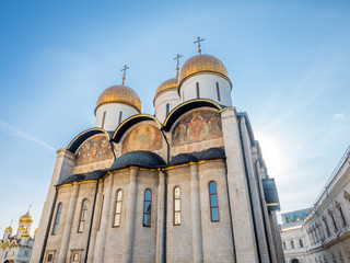 Dormition cathedral in Moscow, Russia