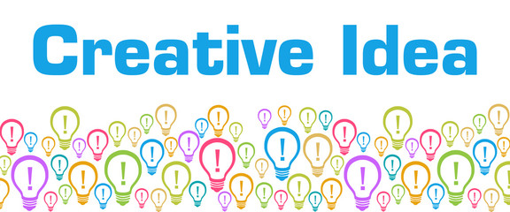 Creative Idea Colorful Bulbs With Text 