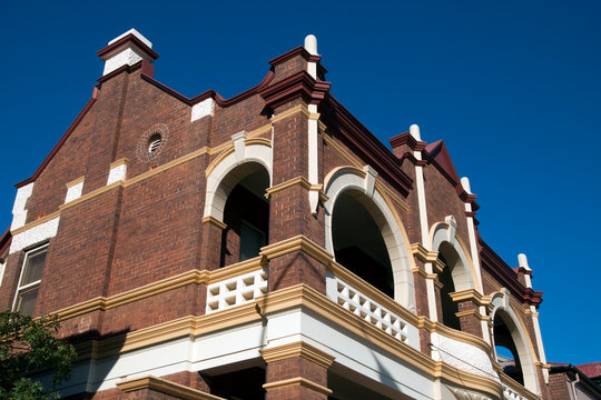 Temora Australia, two story brick office building in federation style