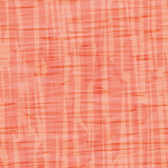Abstract orange and pink painterly canvas effect texture. Seamless vector pattern with transparent shapes. Perfect for packaging, sports wear, wellness, beauty products, stationery fabric